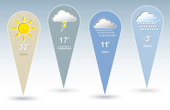 リアルタイムな気象情報を配信