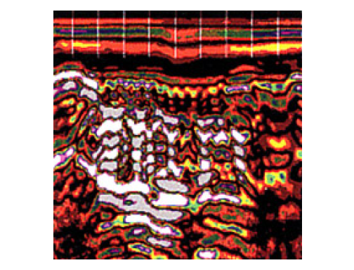 空洞調査結果（地中レーダー）