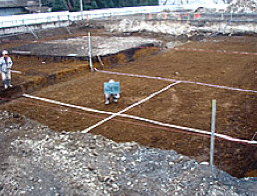 埋め戻し整地検尺工事